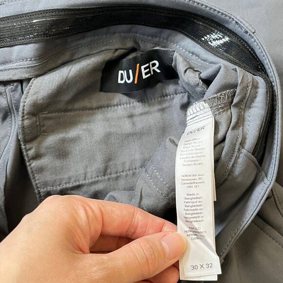 DU/ER Duer NuStretch Relaxed Taper Trouser Pants - Men's Size 30*32 - Gray - Picture 4 of 13